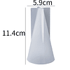 Molde de silicona cono alargado 11cm 