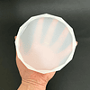 Molde de silicona posavasos circular facetado 12cm