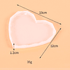 Molde de silicona posavasos corazón facetado 12cm