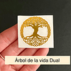 Stickers metalizado 2 unidades ÁRBOL DE LA VIDA DUAL (09)
