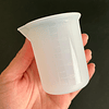 Vaso/taza mezcladora milimetrado de silicona 100ml