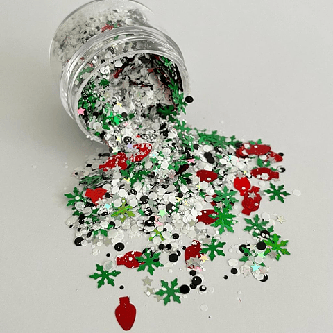 Glitter temático shunky con lentejuelas 20g NAVIDAD (0041)