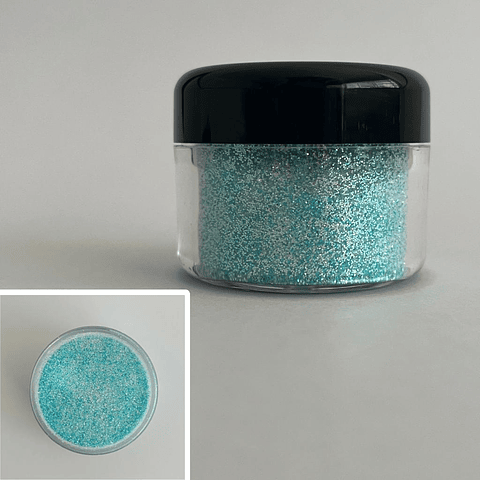 Glitter ultra fino iridiscente 20g CELESTE CIELO (0044)