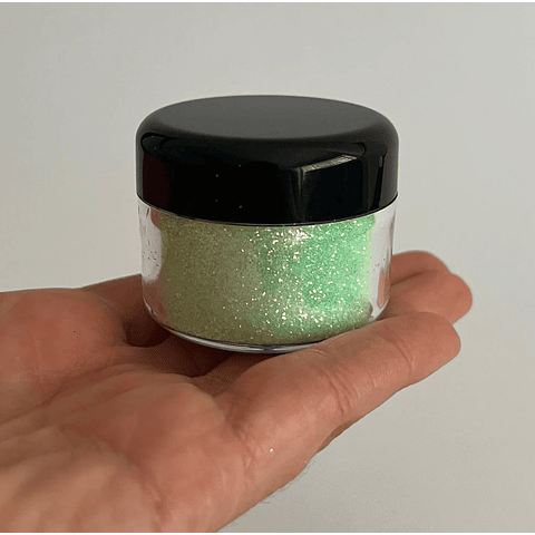 Glitter ultra fino iridiscente 20g VERDE PASTEL (0046)