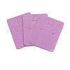 Tags para aros con perforación, color lila, 50unidades, 5x6.5cm