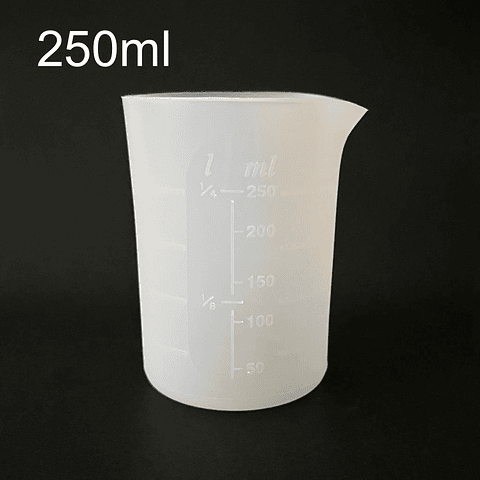 Vaso/taza mezcladora milimetrado de silicona 250ml