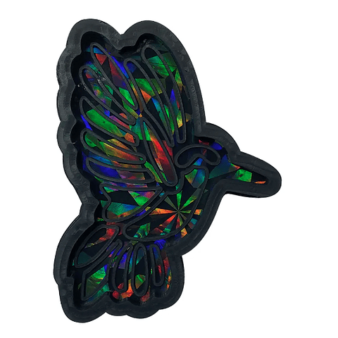 Molde de silicona COLIBRÍ, acabado holográfico 7,8cm