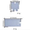 Molde de silicona dos piezas, soporte celular recto, 20cm