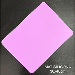 Mat Individual /alfombrilla de silicona LILA 30 X 40 cm para trabajar con resina epoxica / UV 