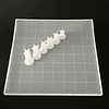 Set moldes de silicona juego AJEDREZ, tablero + seis moldes piezas 
