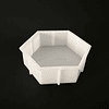 Molde de silicona prisma hexagonal, 16cm, tamaño S, profundidad 5cm