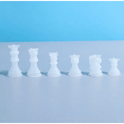 Set moldes de silicona piezas de ajedrez, 6 unidades. 