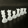 Set moldes de silicona piezas de ajedrez, 6 unidades. 