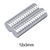 Imanes de neodimio (N35), disco de 12x3mm, 5unidades.