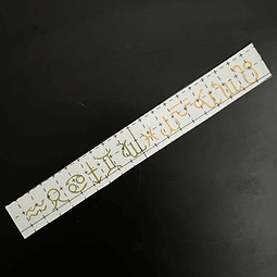 Stickers signos zodiacales vinilo, color dorado, símbolos 1,5cm aprox