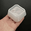 Molde de silicona mini bandeja/pote cuadrada 6cm, multiuso