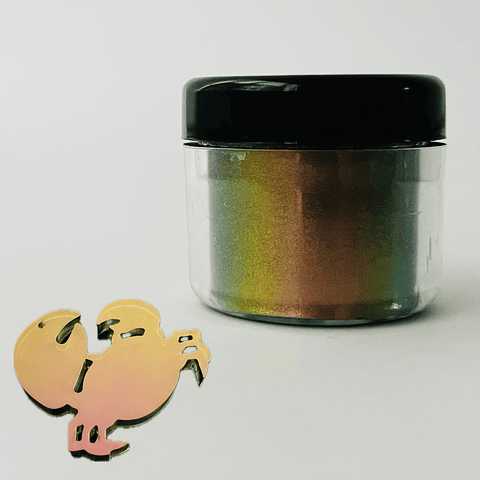 Pigmento cromático camaleón 2g ROSE/GREEN (019), alta saturación. Calidad Premium.