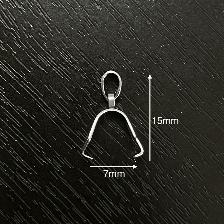 Valier PLATEADO 7x15mm, acero inoxidable, 5uni. Hipoalergénico 2