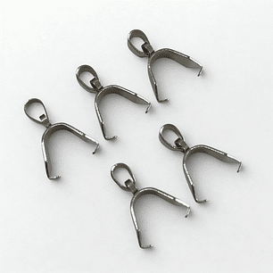 Valier PLATEADO 7x15mm, acero inoxidable, 5uni. Hipoalergénico