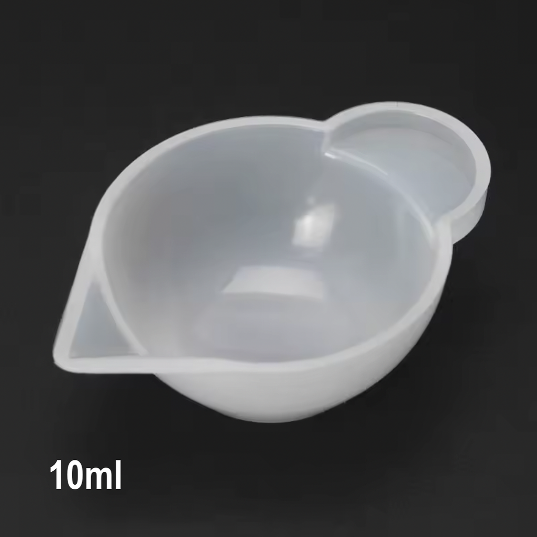 Mini vaso/taza mezcladora de silicona, 10ml, con boquilla. 1