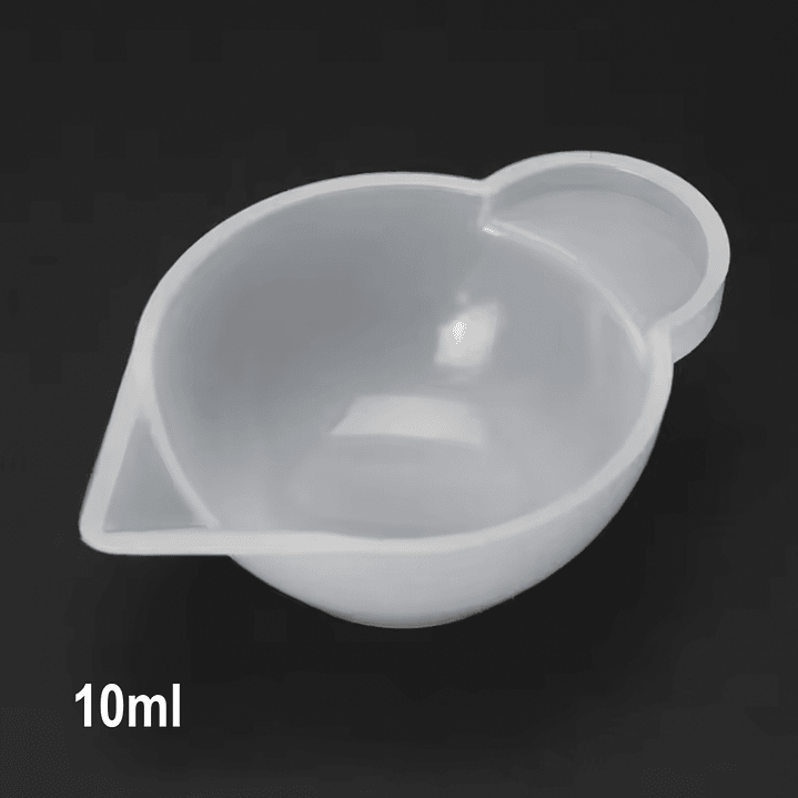 Mini vaso/taza mezcladora de silicona, 10ml, con boquilla. 1