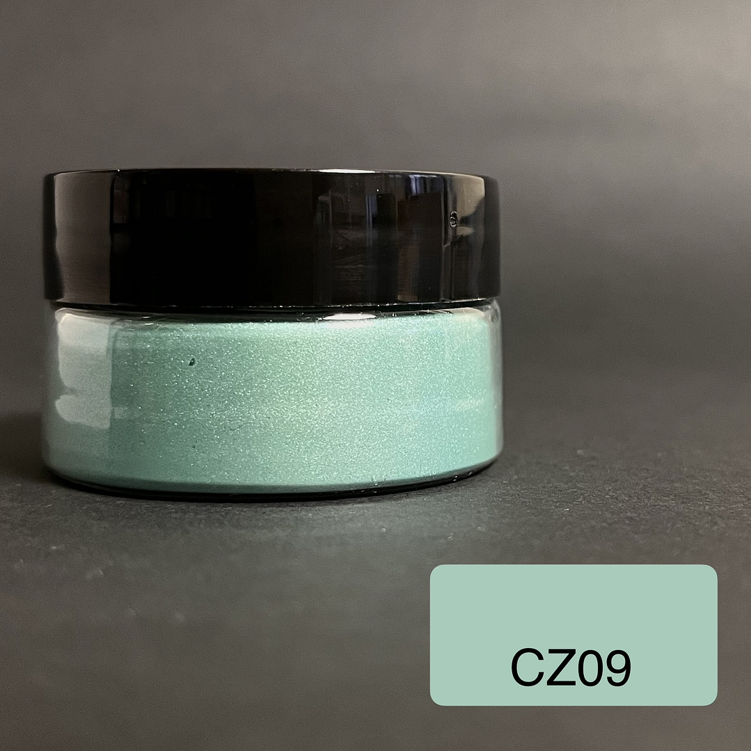 Polvo de mica 10g VERDE PISTACHO (CZ09), pigmento en polvo orgánico. 1