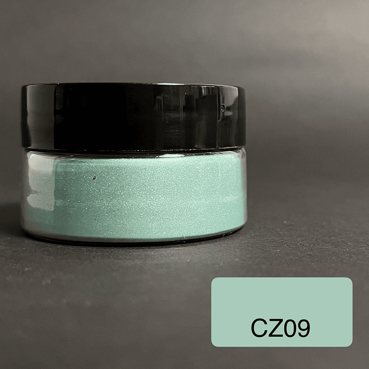 Polvo de mica 10g VERDE PISTACHO (CZ09), pigmento en polvo orgánico. 1