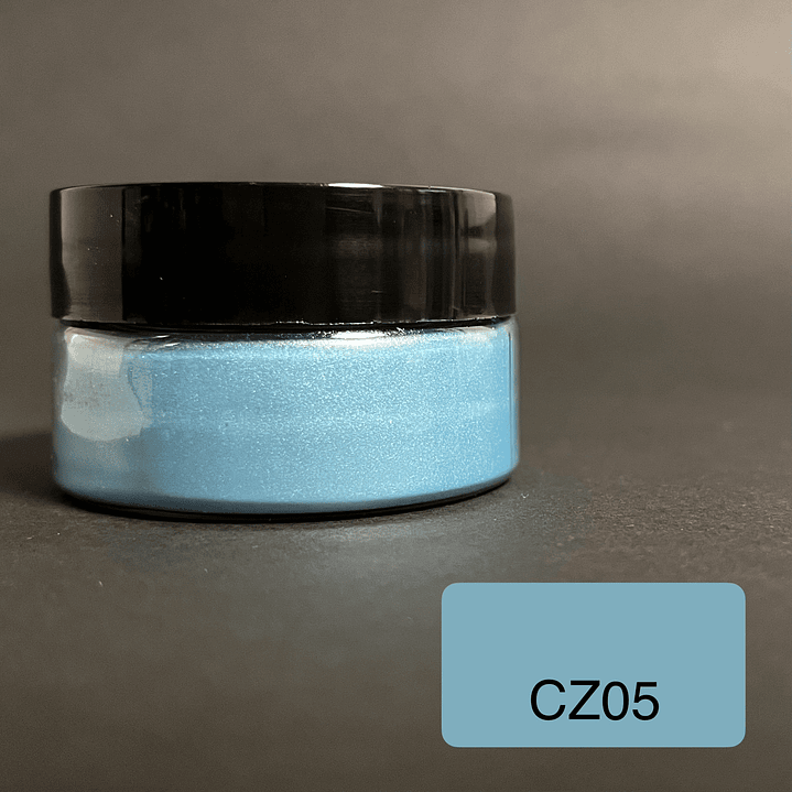 Polvo de mica 10g CELESTE (CZ05), pigmento en polvo orgánico. 1