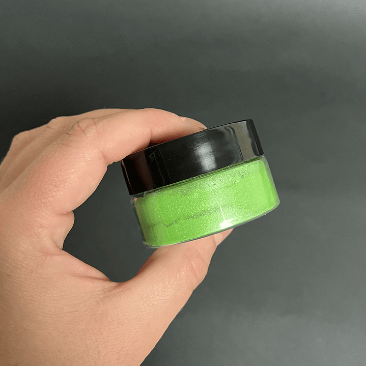 Polvo de mica 10g VERDE LIMA (CZ44), pigmento en polvo orgánico. 2