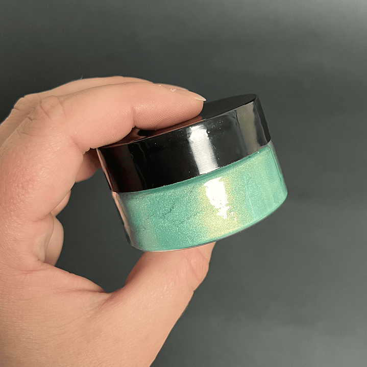 Polvo de mica 10g VERDE MANZANA (CZ53), pigmento en polvo orgánico. 2