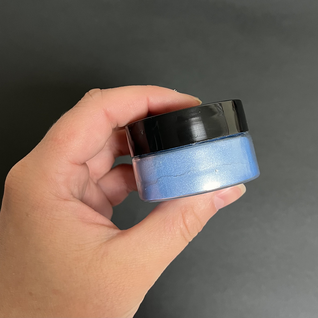 Polvo de mica 10g AZUL CIELO (CZ46), pigmento en polvo orgánico. 2