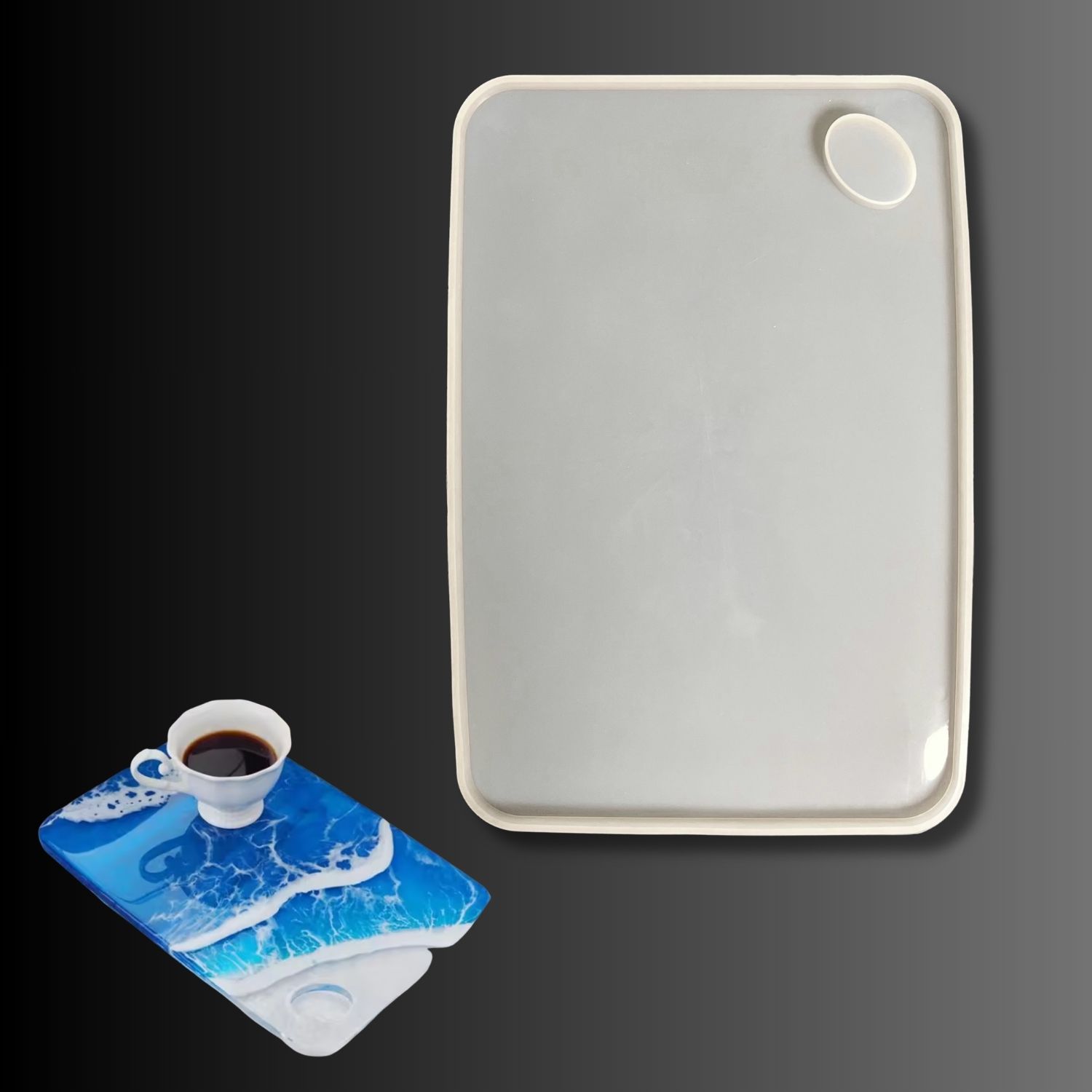 Molde de silicona tabla de cocina rectangular 30cm TIPO A