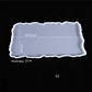 Molde de silicona bandeja rectangular bordes irregulares 30cm  - Miniatura 2