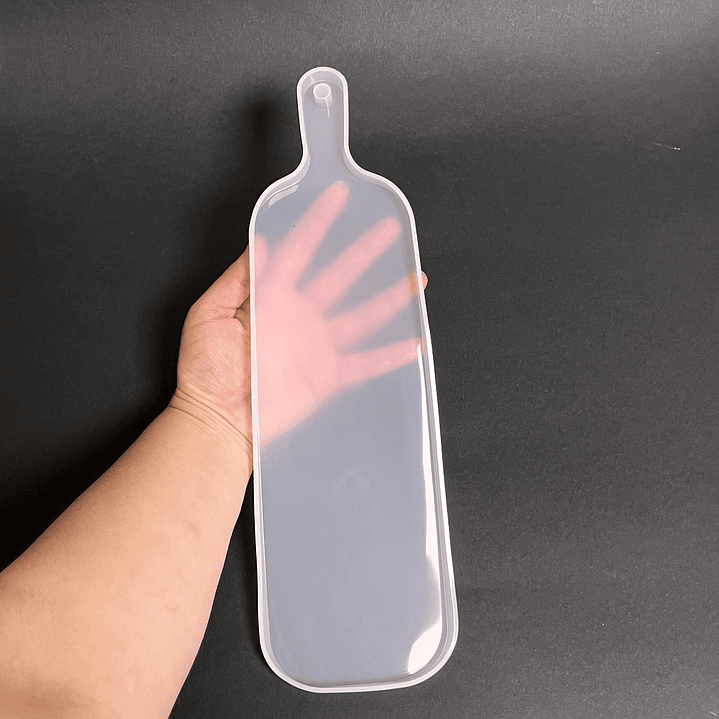 Molde de silicona tabla ALARGADA 33cm con mango. 2