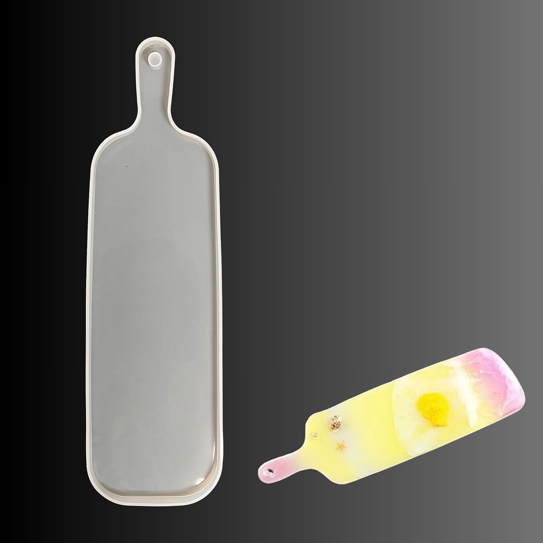 Molde de silicona tabla ALARGADA 33cm con mango. 1