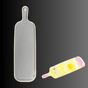 Molde de silicona tabla ALARGADA 33cm con mango.