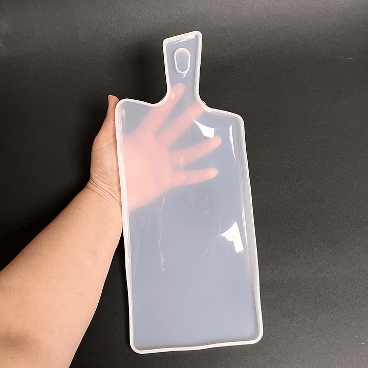 Molde de silicona tabla TRAPECIO 33cm, con mango. 3