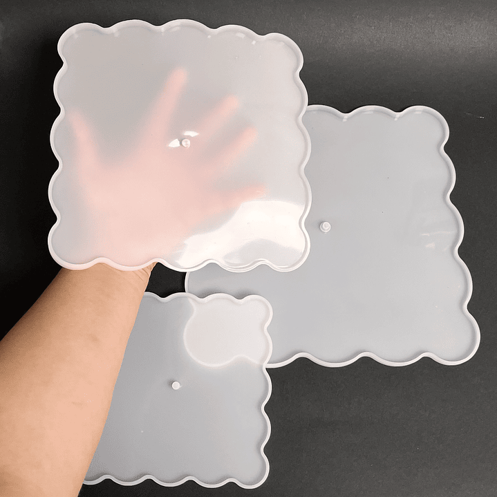 Set moldes de silicona bandejas TRES NIVELES CUADRADA. 3