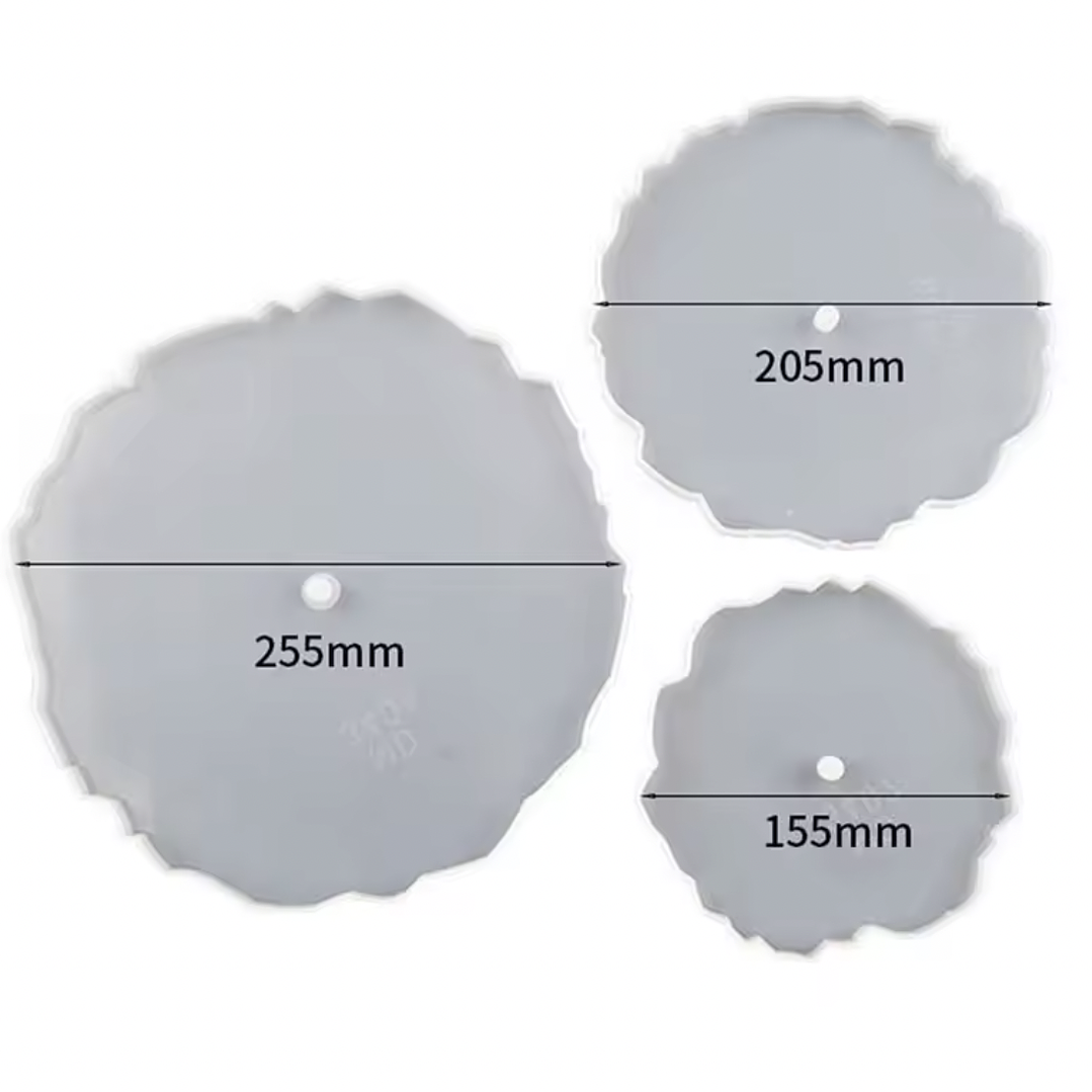 Set moldes de silicona bandejas TRES NIVELES CIRCULAR. 2
