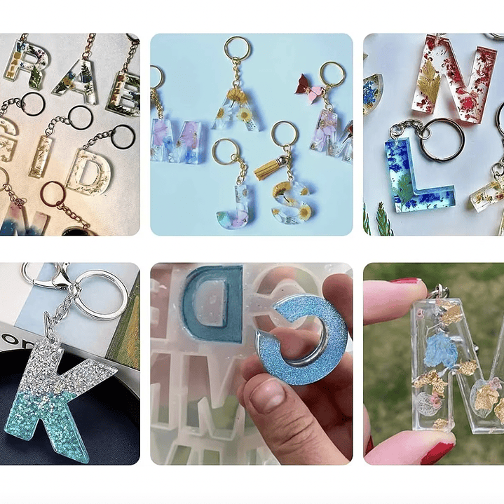 Molde de silicona letras Alfanumérico POR EL REVÉS, 36cm. 4