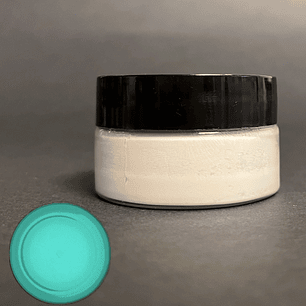 Pigmento en polvo fotoluminiscente BLANCO TURQUESA, 20g, brilla en la oscuridad.