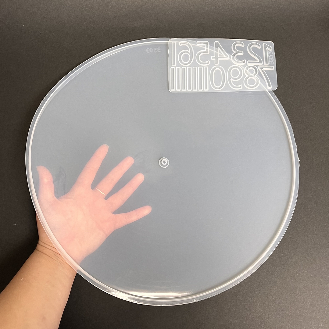 Molde de silicona reloj GRANDE TRADICIONAL 37cm + molde números 2