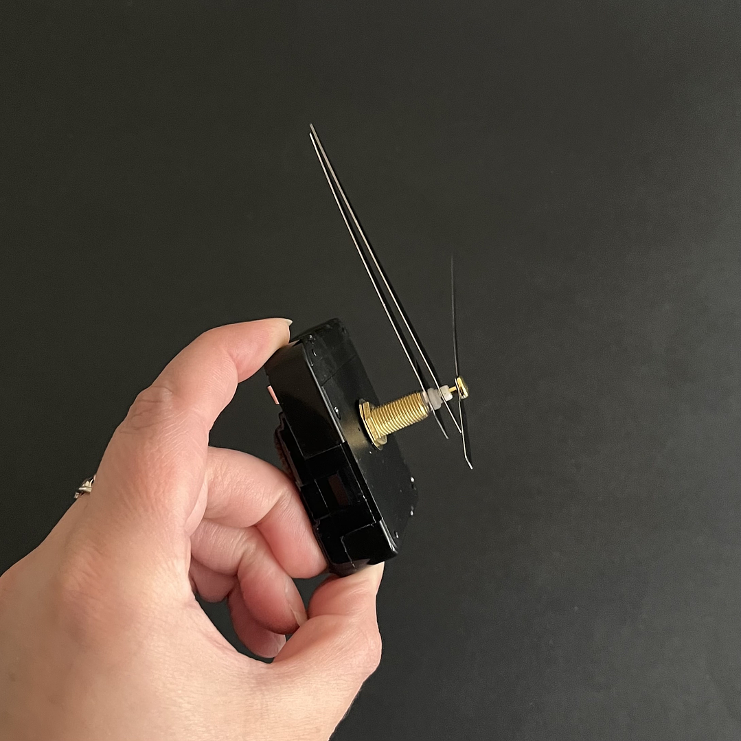 Mecanismo de reloj, 12cm. Vástago 1,5cm. NEGRO 4