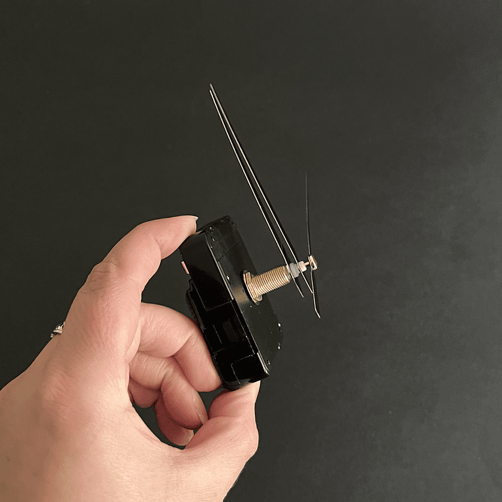 Mecanismo de reloj, 12cm. Vástago 1,5cm. NEGRO 4