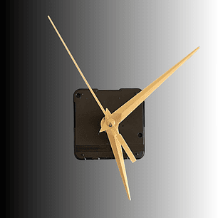 Mecanismo de reloj, 12cm. Vástago 1,5cm. DORADO