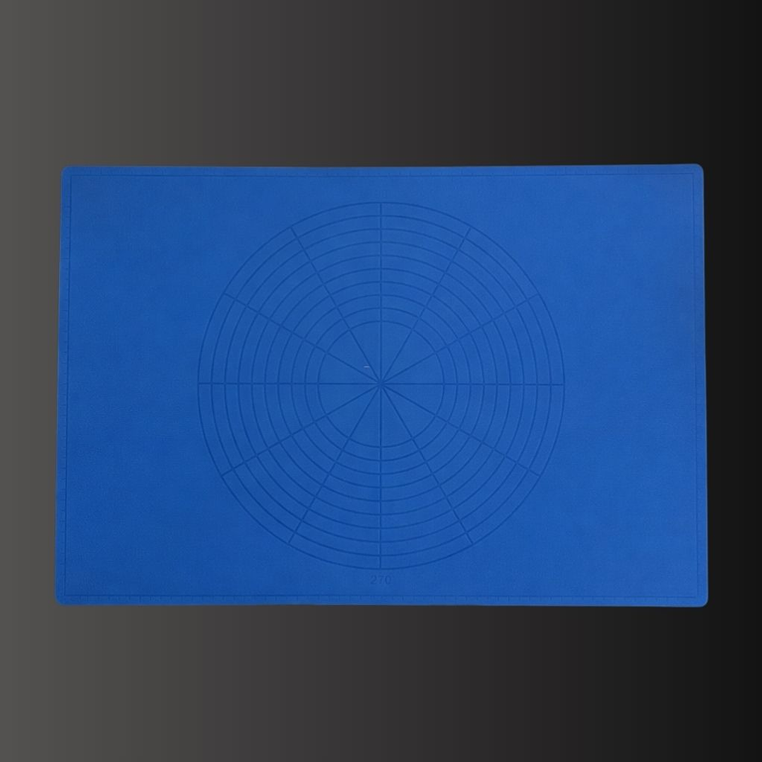 Mat de silicona grande 61cm x 42cm, color azul. 1