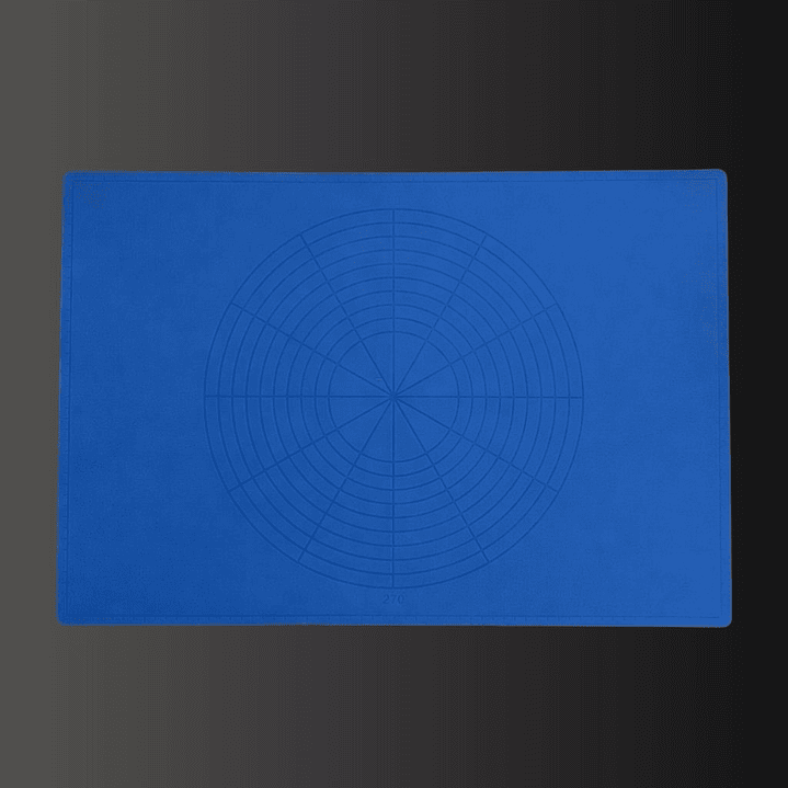 Mat de silicona grande 61cm x 42cm, color azul. 1