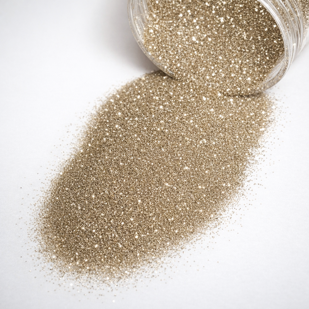 Glitter fino DORADO KC, brillante, 10g. 1