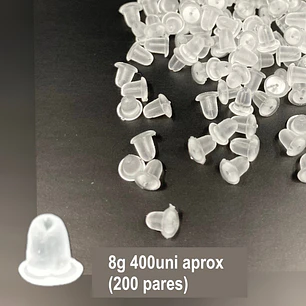 Tornillos/topes traseros de silicona TRADICIONALES 8g, aprox400uni (200pares)