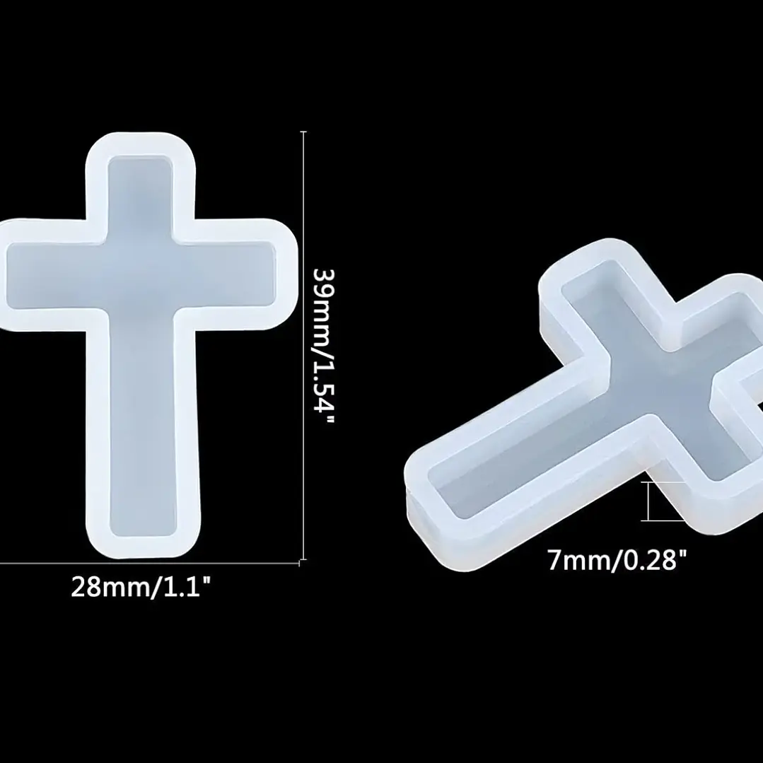 Molde de silicona CRUZ recta, 3,5cm. 2